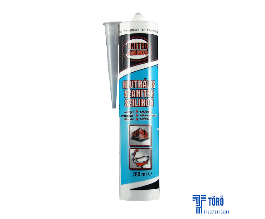 United Sealants Neutrális szaniter szilikon 280ML (Transzparens)