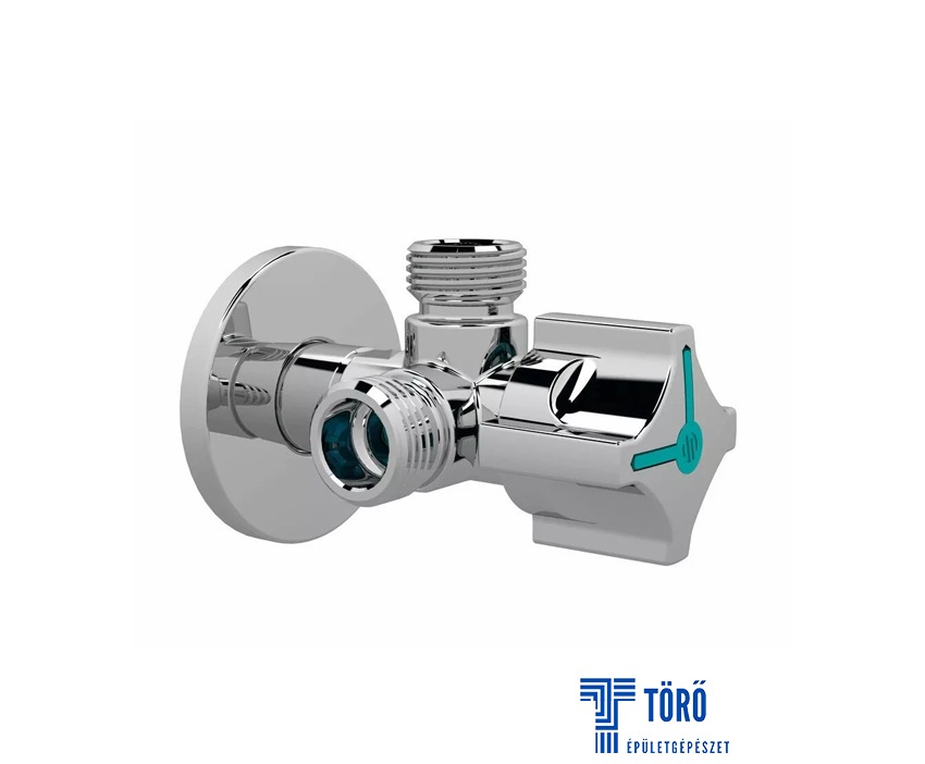 ARCON VITAQ Twin dupla sarokcsap csatlakozási lehetőséggel, 1/2"×3/4"×3/4"