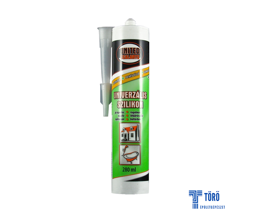 United Sealants Univerzális szilikon 280ML (Szaniter-Transzparens)