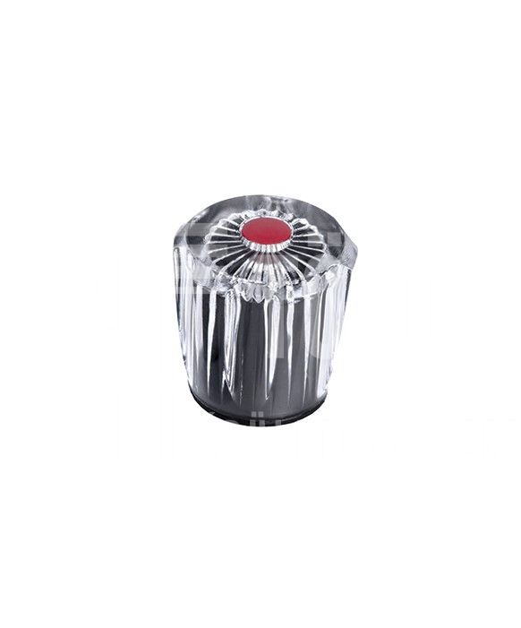 Kristály gomb 3/8″ piros