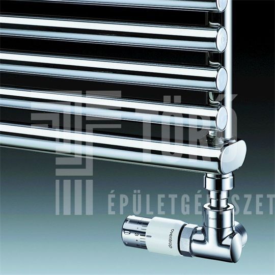 OVENTROP Exkluzív szelepkészlet, E-szelep/Uni SH termosztát DN15, egyenes kivitel, krómozott