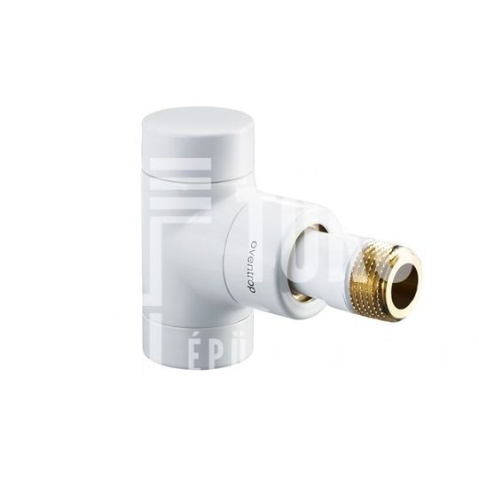 Oventrop Combi E típusú visszatérő szelep, PN10 DN15, 1/2", sarok, fehér