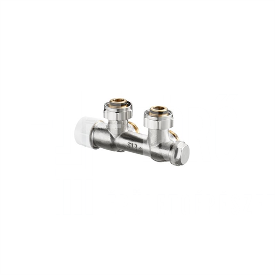 Oventrop Multiblock T csatlakozó szerelvény 3/4" holl. x 3/4" km, sárgaréz, sarok