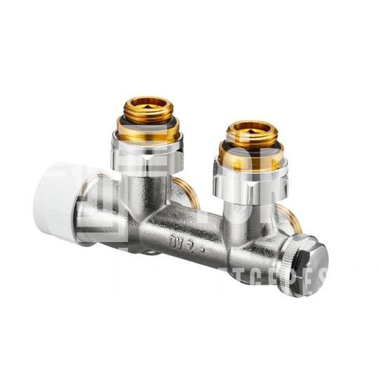 Oventrop Multiblock T csatlakozó szerelvény 1/2" km x 3/4" km, sárgaréz, sarok