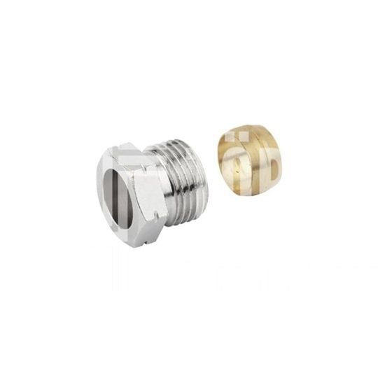HERZ radiátor szelep csatlakozó csavarzat  1/2"x15mm