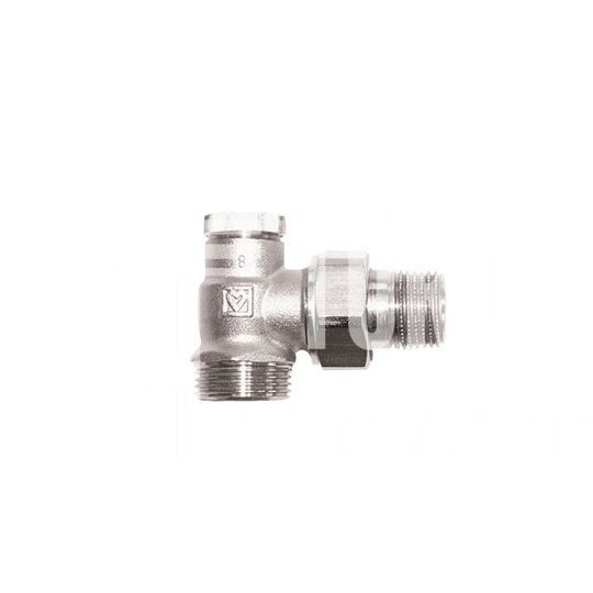 HERZ radiátorszelep visszatérő sarok 1/2"-3/4" cs. KM