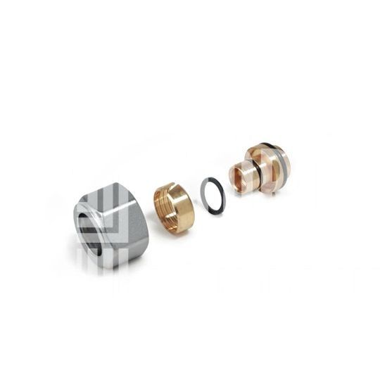 Giacomini R178 roppanógyűrűs csatlakozó, fémcsőhöz, 18x18mm