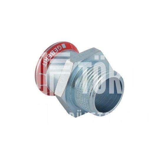 Geberit Mapress szénacél külső menetes átmeneti idom: d=42mm, R=1 1/2"