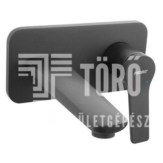 Ferro Stratos Black - falsík alá építhető mosdócsaptelep
