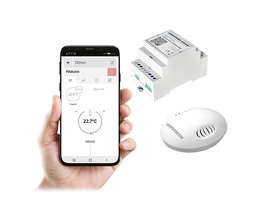 Computherm B300RF Wi-Fi termosztát vezeték nélküli hőérzékelővel