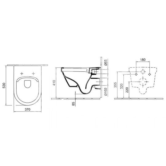 Alföldi Formo CleanFlush fali WC kombipack easy plus clean flus
