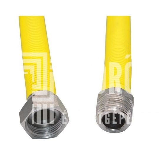 Flexibilis bekötőcső gázra, kihúzható, Technik Therm,  1/2" holl. - 1/2" KM - 30-60 cm (KB), AC FF