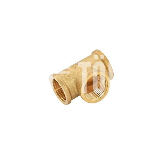 Technik Therm sárgaréz T-idom, szűkített 1" - 1/2" - 1"